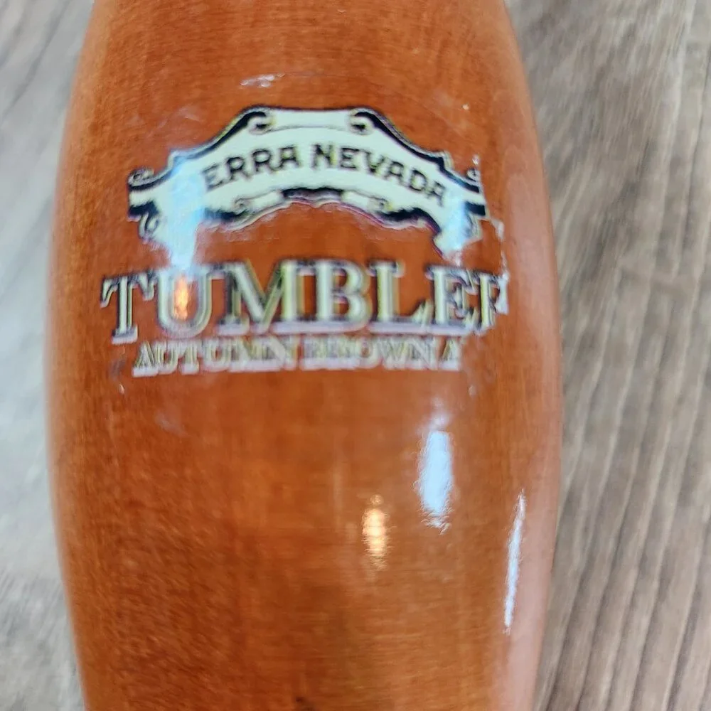 Sierra Nevada Ruthless Rye IPA Tumbler Brown Ale 2-Sided Wood Beer Tap Handle